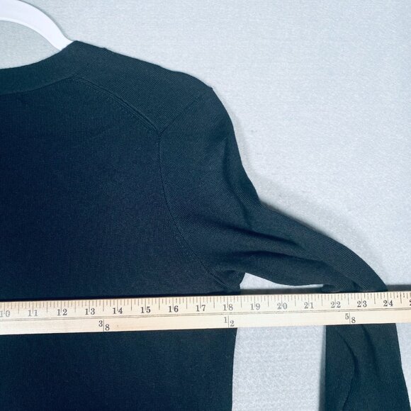 Polo Ralph Lauren Merino Wool Sweater S Black Boyfriend Fit Cardigan NWT - Picture 10 of 13